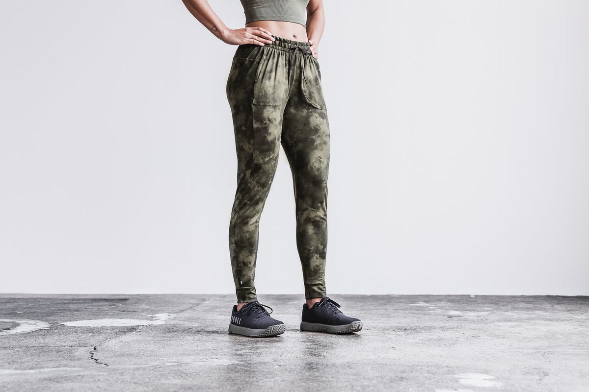 Nobull Tie-Dye Women\'s Joggers Green | Australia (AH2159)